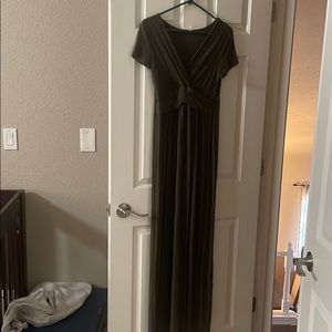 Pink blush maternity dress